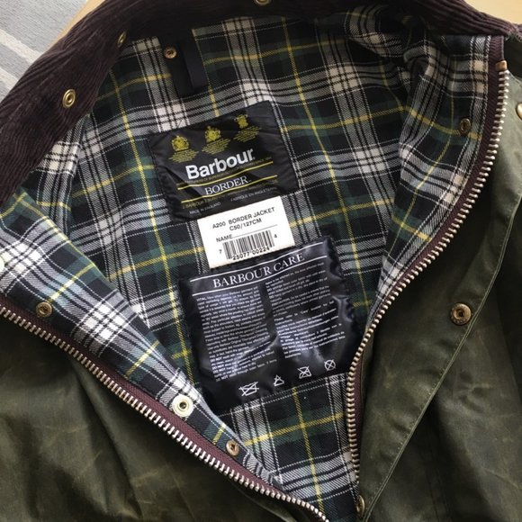 barbour border sizing